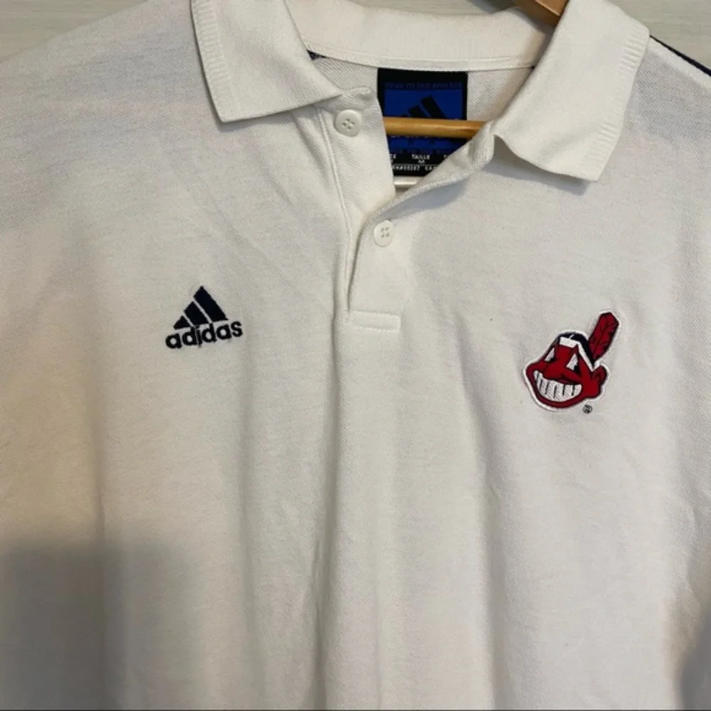 ADIDAS vintage Cleveland Indians polo sz M